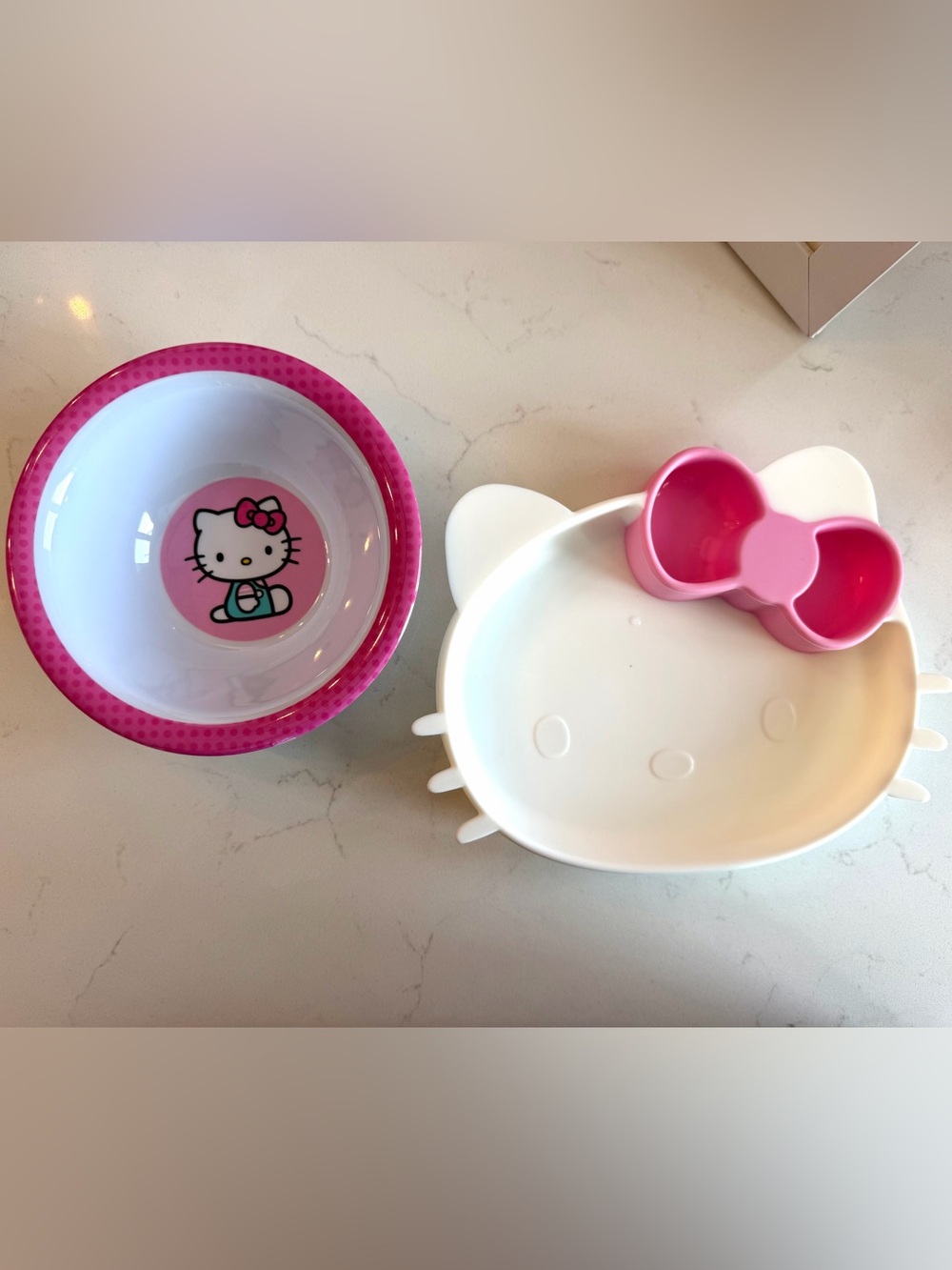 Bumkins White & Pink Hello Kitty Kids Bowl Set